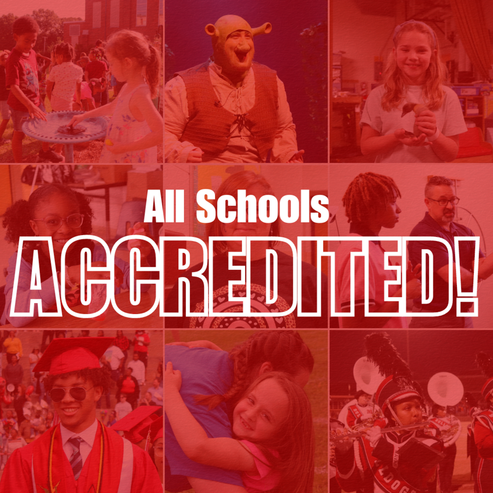 All Schools Accredited graphic