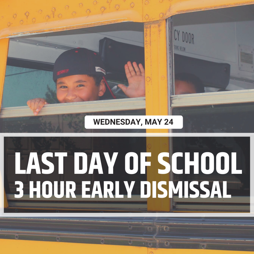 3 hour early dismissal graphic