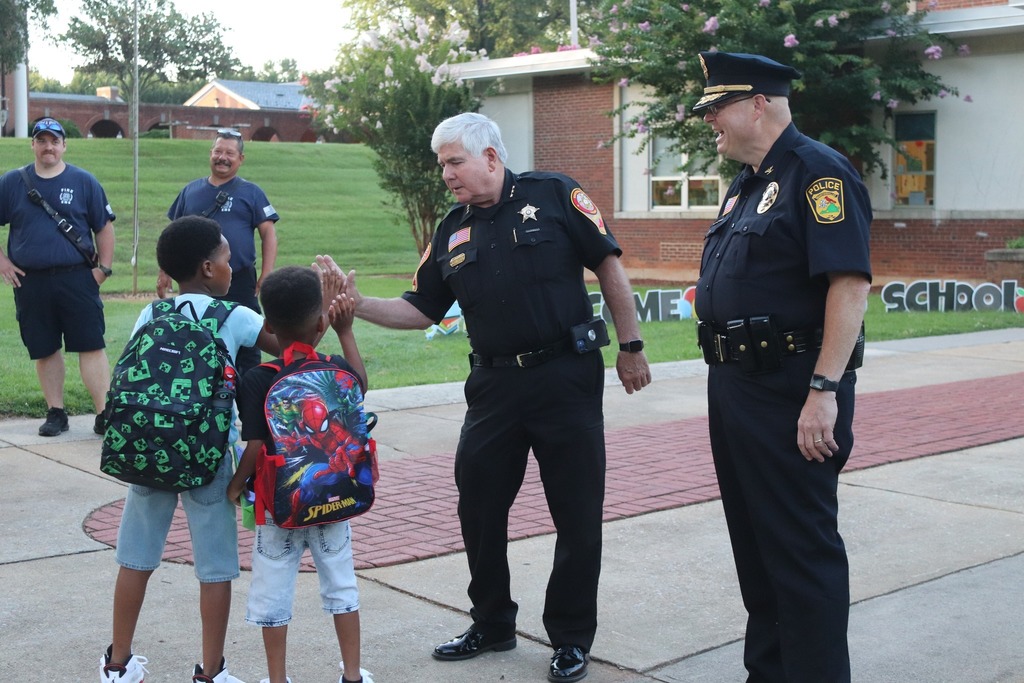 Martinsville sheriff and police chief welcome students