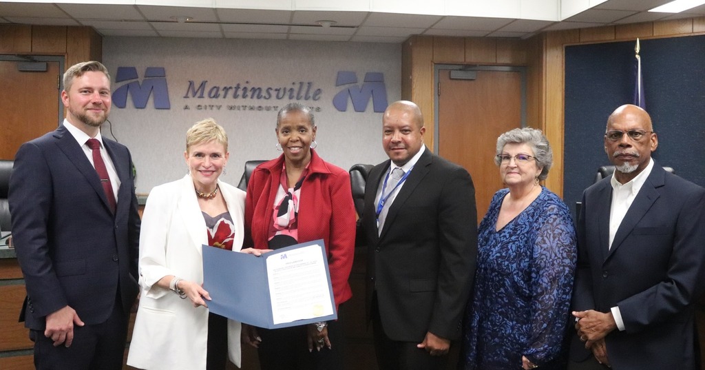 Lealice Hagwood with Martinsville city council